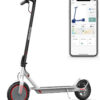 Electric Scooter – 8.5′′ Solid Tires, 350W Motor, Up to 19 MPH and 21-23 Miles Long-Range Portable Foldable Commuting Scooter for Adults with Double Braking System and App