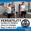 US Weight Barbell Weight Set for Home Gym with 55” padded Bar – Adjustable Weights for Exercise, Lifting, and to Build Muscle