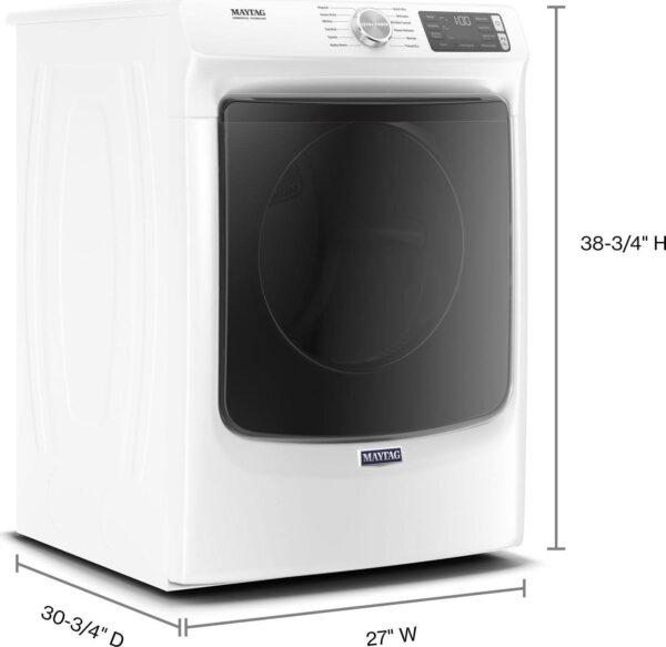 MED6630HW Front-Loading Electric Dryer – White