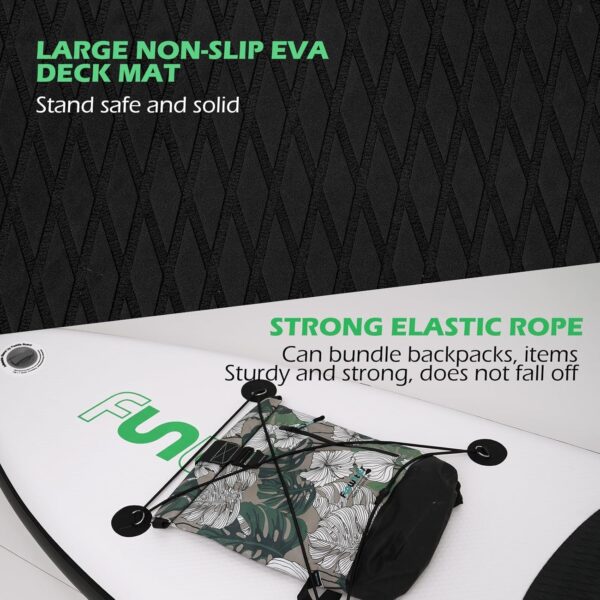 38cc6fea9f18470f9a16464304d252f5 FunWater Inflatable Ultra-Light Stand Up Paddle Board for All Skill Levels with Premium SUP Paddleboard Accessories,Non-Slip Comfort Deck for Youth & Adults