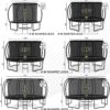 JUMPZYLLA Trampoline 8FT 10FT 12FT 14FT 15FT 16FT Trampoline with Enclosure – Recreational Trampolines with Ladder and AntiRust Coating, ASTM Approval Outdoor Trampoline for Kids