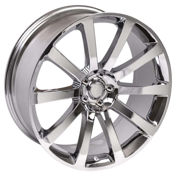 398bf7ed5a8d490eac684f2ca4c141fa 20 9 Wheel Fits Dodge, Chrysler 300 SRT Style Chrome Rim, Hollander 2253 SET