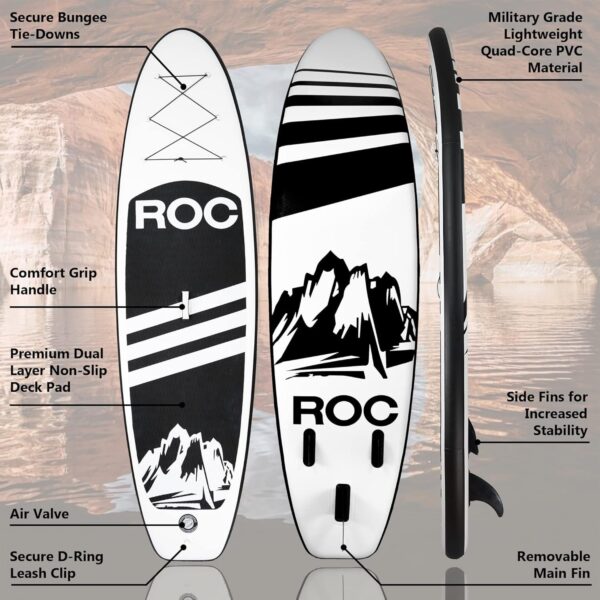 39ae3e15f0824edcbcf8c1b658324a6e Roc Inflatable Stand Up Paddle Boards with Premium SUP Paddle Board Accessories, Wide Stable Design, Non-Slip Comfort Deck for Youth & Adults