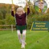 Eastern Jungle Gym Heavy-Duty High Back Full Bucket Toddler Swing Seat | Coated Swing Chains Fully Assembled | Green Swing Set Accessory