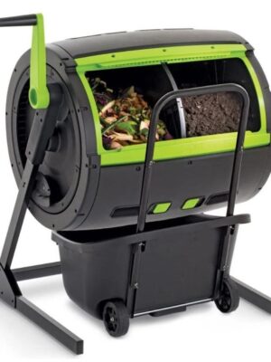 65-Gallon Compost Tumbler And Cart Combo