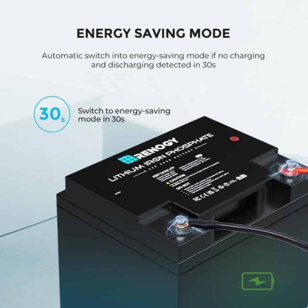Renogy RBT2425LFP-US 24-Volt 25Ah LiFePO4 Deep Cycle Lithium Battery, Over 2000 Cycles, Backup Power Perfect for Off-Grid