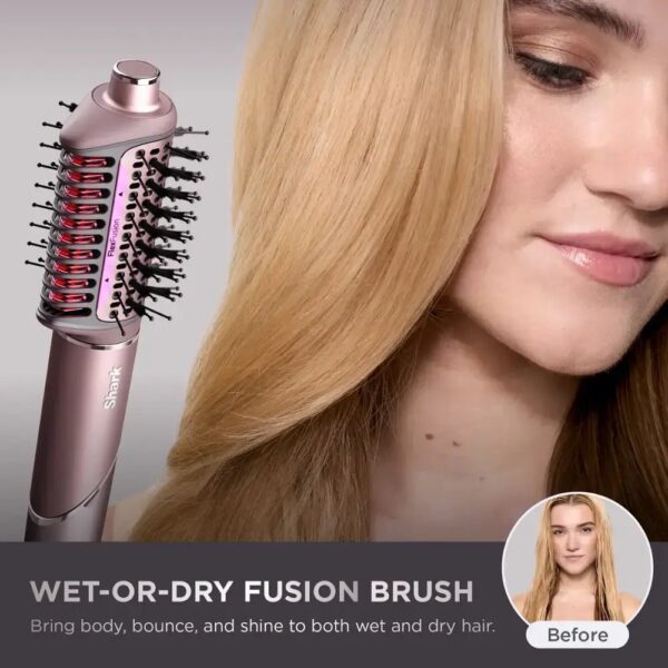 Shark FlexFusion Straight Air + Ceramic Styling Drying System with Scalp Shield Mode Cosmic Blush