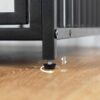 HOOBRO Dog Crate Furniture, Wooden Dog House, Decorative Dog Kennel with Drawer, Indoor Pet Crate End Table for Small Dog, Steel-Tube Puppy Cage, Chew-Proof, Rustic Brown and Black BF01GW03