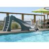S.R. Smith 698-209-58124 Cyclone Right Curve Swimming Pool Slide, Gray Granite
