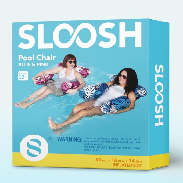 3bad75ca336c456a901719ef89b92473 SLOOSH Inflatable Pool Floats Adult,2 Packs Floating Lounge Chairs,Blow up Pool Noodles for Adult Heavy Duty,Floating Chair for Party Summer Water Beach Lake Fun