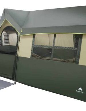 Hazel Creek 12 Person Cabin Tent, 3 Rooms, Green