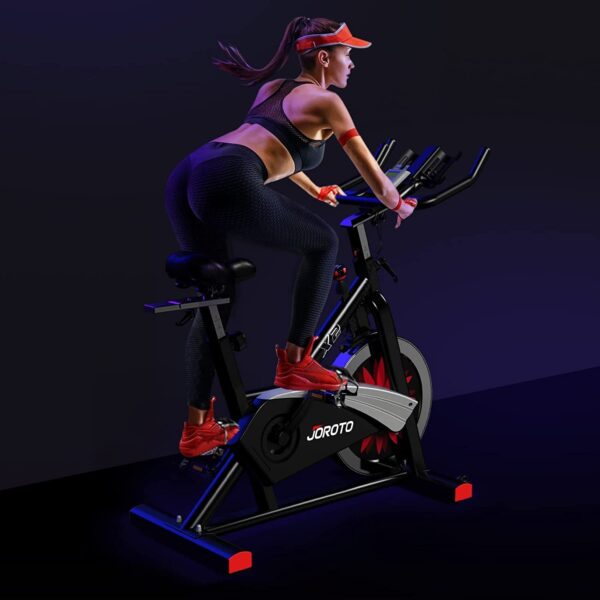 Belt Drive Indoor Cycling Bike with Magnetic Resistance Exercise Bikes Stationary