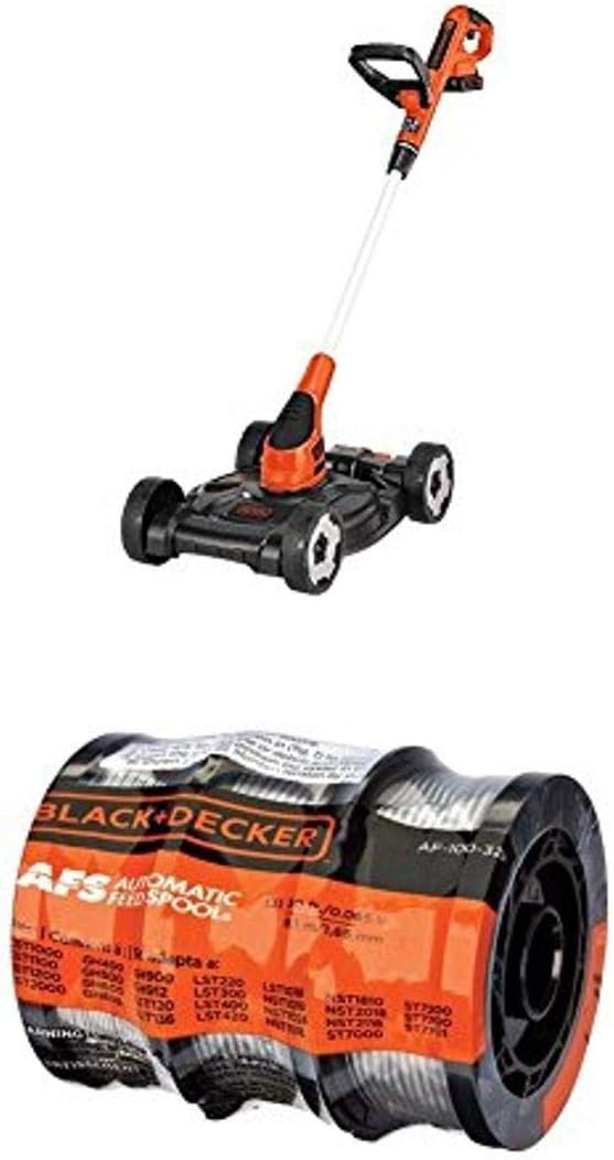 BLACK+DECKER Combination String Trimmer, Lawn Mower, and Edger, Cordless 3-in-1