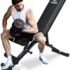 FLYBIRD Weight Bench, Adjustable Strength Training Bench for Full Body Workout