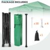 EAGLE PEAK 6×4 Portable Walk-in Greenhouse, Pop-up Indoor Outdoor Garden Green House, Zippered Door and Windows, PE Cover, White