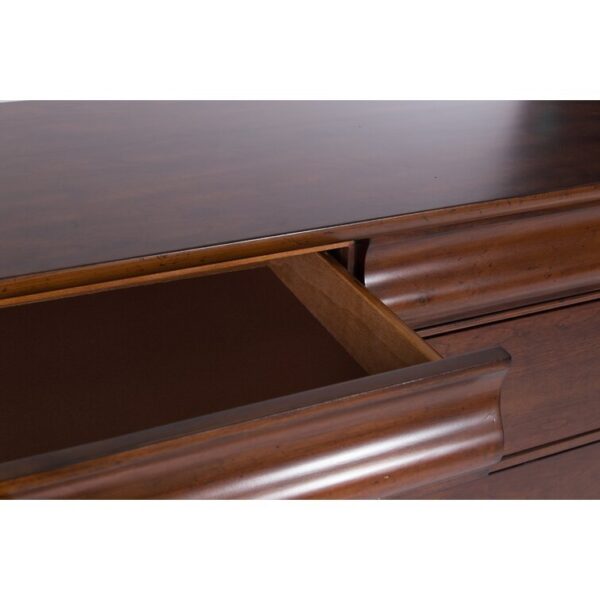 8 Drawer 64” W Double Dresser With Mirror