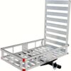 80779 Aluminum Hitch Mount Cargo Carrier with 47′′ Long Ramp, 1 Pack