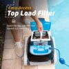 Robotic Pool Vacuum Cleaner All Pools up to 33 FT – Wall Climbing Scrubber Brush