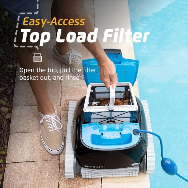 3d1635e3fbe849f495592b9f9dc19c79 Robotic Pool Vacuum Cleaner All Pools up to 33 FT – Wall Climbing Scrubber Brush