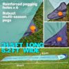 TEAM MAGNUS 31ft Slip n Slide with 500CL Inflatable Crash pad. Slip and Slide for Kids Ages 8-12 in Heavier, 0.22mm PVC with Adjustable sprinklers (372′′ L x 63′′ W x 10′′ H)