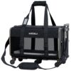 Quilted Chariot PRO Pet Carrier With Removable Wheels and Double Telescopic Handle