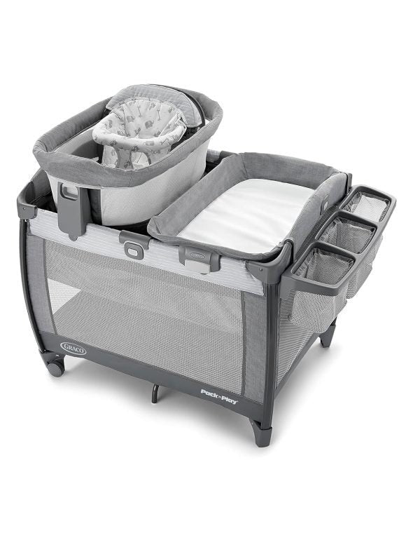 3d92f5d7a25c4b8d86ed85b81494f41f Bassinet Playard with Portable Bassinet & Diaper Changer, Derby