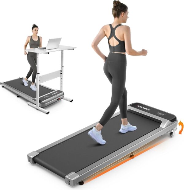 3da103712f724e4ba9a163ade0d07fc9 Walking Pad, Under Desk Treadmill with Incline for Home Office 2.5HP Portable Walking Treadmill with 280 Lbs Weight Capacity Walking Machine, Remote Control, LED Display