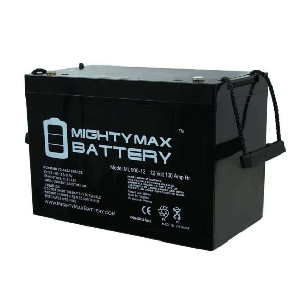 3dd75ea6feb74762ac409da7dd3612e6 MIGHTY MAX BATTERY MAX3465166 12V 100Ah Replacement For Lifeline GPL-27T