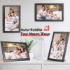 15.6′′ Digital Picture Frame, 64GB 1920 x 1080 IPS Touch Screen Electronic Photo Frame, Pre-Load Photo Gift Mode Without Open Package, Auto-Rotate, Wall/Table Mountable, App Share Photos, Black