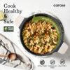 22pcs Pots and Pans Set Nonstick, Cookware Set White Granite Induction Kitchen Cooking Set w/Frying Pans & Saucepans& Grill Pan(PFOS, PFOA Free)