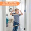 6 Piece Indoor Doorway Gym Set for Kids �� Indoor Swing for Kids Includes Kids Swing Chair, Rings, Hanging Trapeze, Ladder, Swinging Rope & Pullup Bar