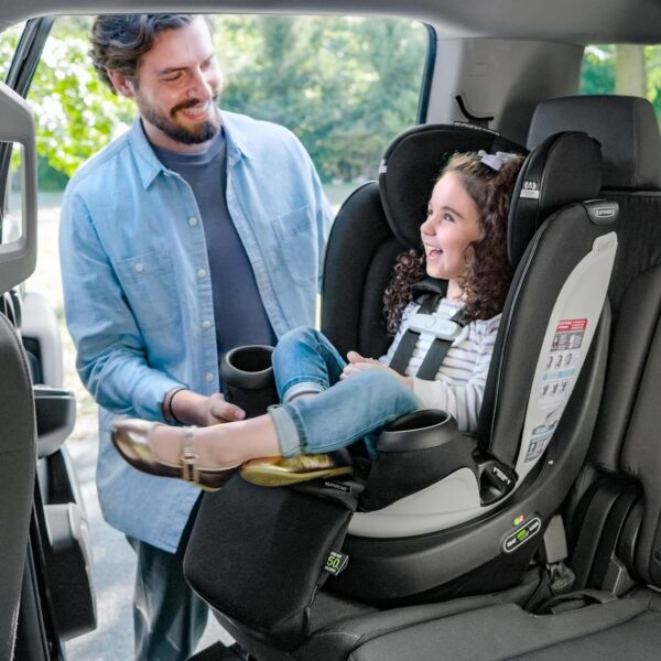 Revolve360 Extend Convertible Car Seat with 360 Degree Rotation, Extended Rear-Facing, Forward-Facing, Booster Mode, and Secure Latch Install, Revere Gray