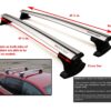 BRIGHTLINES Heavy Duty Anti-Theft Premium Aluminum Roof Bars Roof Rack Crossbars Compatible with 2018-2019 Chevy Equinox Without Roof Rails