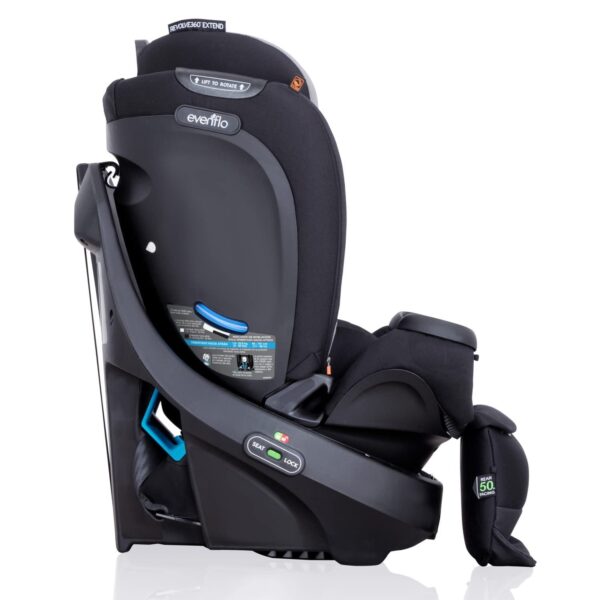 Revolve360 Extend Convertible Car Seat with 360 Degree Rotation, Extended Rear-Facing, Forward-Facing, Booster Mode, and Secure Latch Install, Revere Gray