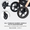 2 in 1 Baby Stroller, Convertible Bassinet Pushchair for Infants and Newborns 0-36 Months