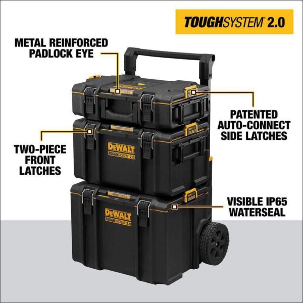 TOUGHSYSTEM 2.0 24 in. Tower Tool Box System (3 Piece Set) DWST60437