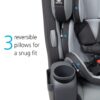Grow and Go All-in-One Slim Convertible Car Seat, Rear Facing, 5-40 lbs, Forward Facing (30–65 lbs), High Back Booster Seat 40-100 pounds, Aqua Pop
