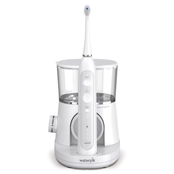 3f95160b72c84414b7d36de8ee97b132 Waterpik Sonic-Fusion 2.0 Flossing Toothbrush, Electric Toothbrush Water Flosser Combo, White
