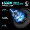 Electric Bike for Adults Q20, 2000/1500W, 37/30MPH,52V 40AH,48V/20AH E-Bike,30-180 Miles Electric Motorcycle, 20′′ Fat Tire Dirt Bike, UL2849 All Terrain for Mountains, Snow, Sand, Road