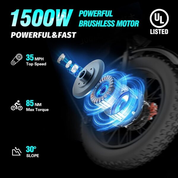 3ff10c679b90486d8fc033437b65cdda Electric Bike for Adults Q20, 2000/1500W, 37/30MPH,52V 40AH,48V/20AH E-Bike,30-180 Miles Electric Motorcycle, 20′′ Fat Tire Dirt Bike, UL2849 All Terrain for Mountains, Snow, Sand, Road