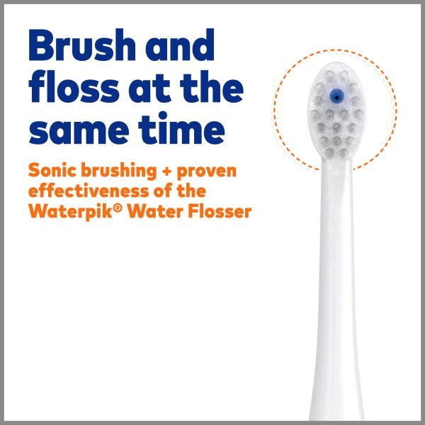 4015905f48be4d06a163f7b81b601bbe Waterpik Sonic-Fusion 2.0 Flossing Toothbrush, Electric Toothbrush Water Flosser Combo, White