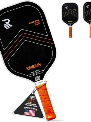PRO Pickleball Paddles l Pure or Reach l Made with Volcanic Rock l Spin + Power+ Control l USA Tournament Approved l Premium Pickleball Paddle Made in USA l LavaFLXTM Face l 16mm Honeycomb Core