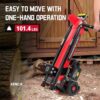 PowerSmart Electric Log Splitter 7-Ton – Efficient Wood Splitter with 3500 Motor Speed, 15 Amp, Horizontal Full Beam Design and Steel Wedge for Firewood & Kindling Cutting