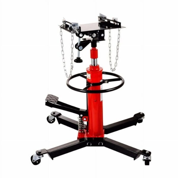 40d3e63d6e0f4dd69760e8271f42fdec Hydraulic Car Transmission Jack Vertical Lift,1660 Pounds,360掳Rotating Wheel Lift,Red
