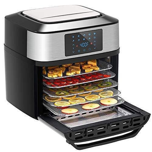 411f211e6dba4561b917b438a318f17d 10-in-1 Air Fryer Oven, 20 Quart Airfryer Toaster Oven Combo, 1800W Large Air Fryers, Convection Toaster Oven with Rotisserie Dehydrator, ETL Certified