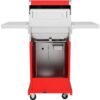 2-Burner Propane Gas Grill, Red – Stainless Steel, 28,000 BTUs, Compact Design
