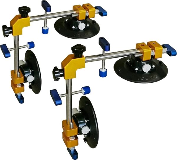 418954dc813b4e3ea5116b85fa88374d Angle 90 Degree Countertop Seam Setter with 6′′ Suction Cup for Seam Joining & Leveling/Professional Countertop, granite . Stone, Marble Slab Installation. (2 PACK) (6′′ seam setter)