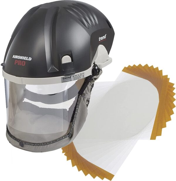 AIR/PRO Respirator and Face Shield Protection, Black, 230V