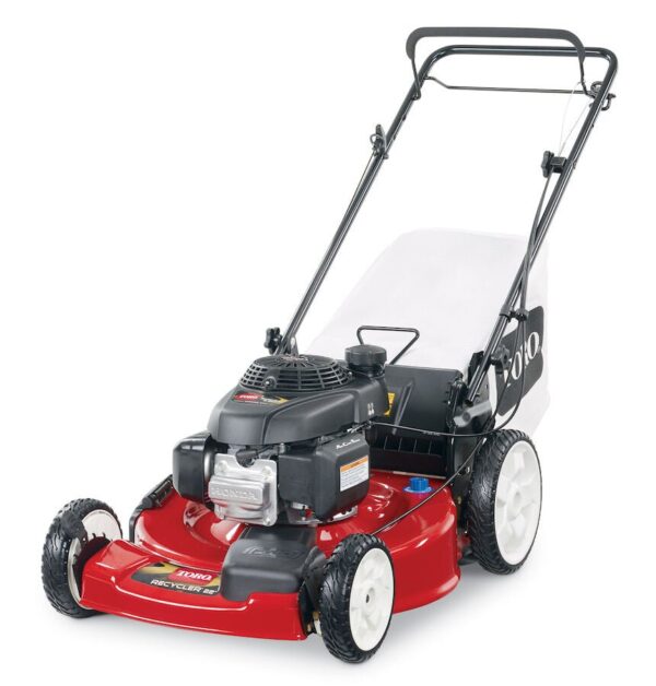 419bbd3151004f658775f0c9d18ff8b4 Self-propelled gas mower, 22-inch 170cc OHV engine high-wheel RWD 3-in-1 with height adjustment, oil included