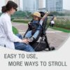 2 in 1 Baby Stroller, Convertible Bassinet Pushchair for Infants and Newborns 0-36 Months